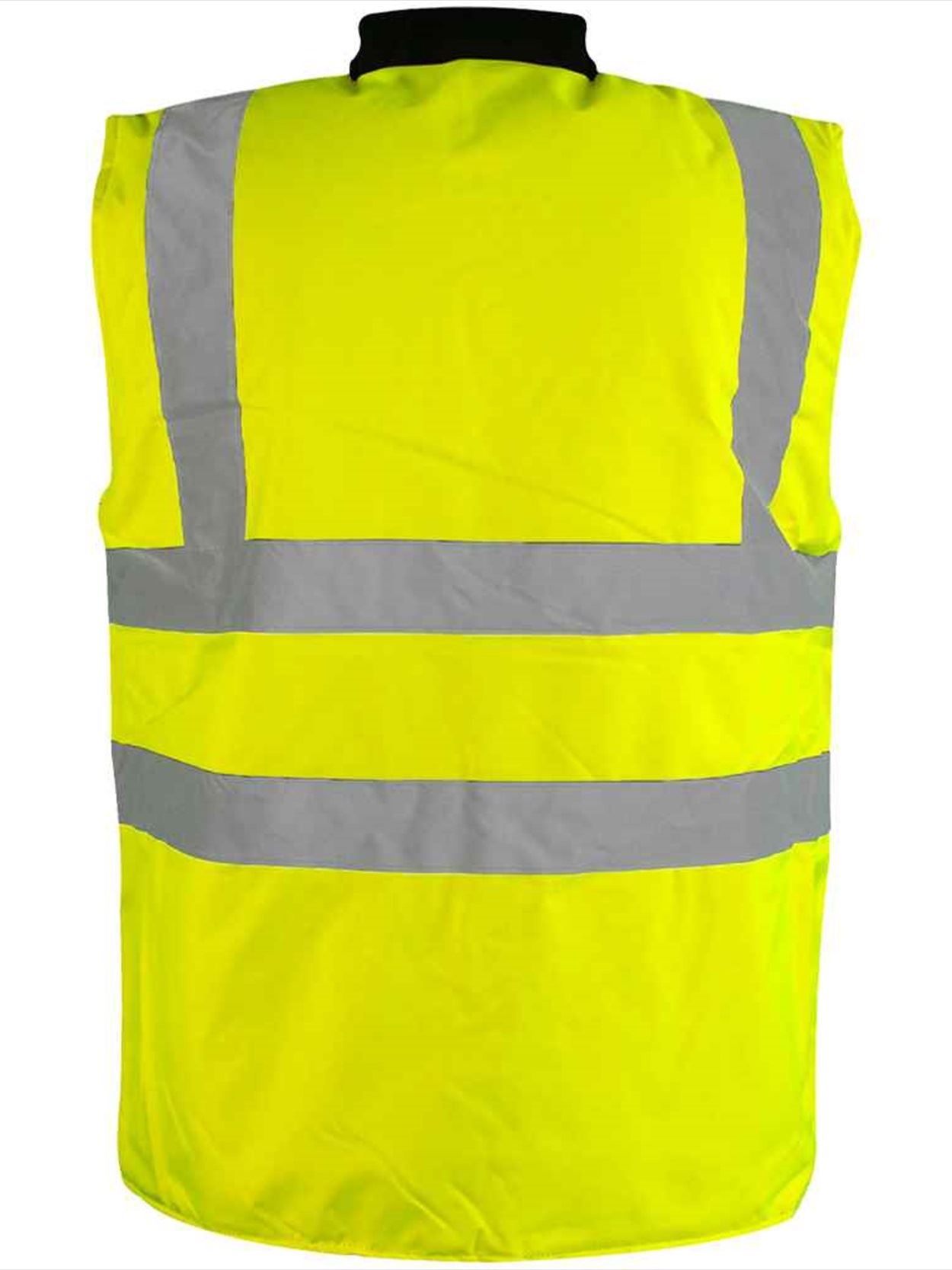WR007 DWHV14 Warrior Hi-Vis Reversible Bodywarmer Image 2