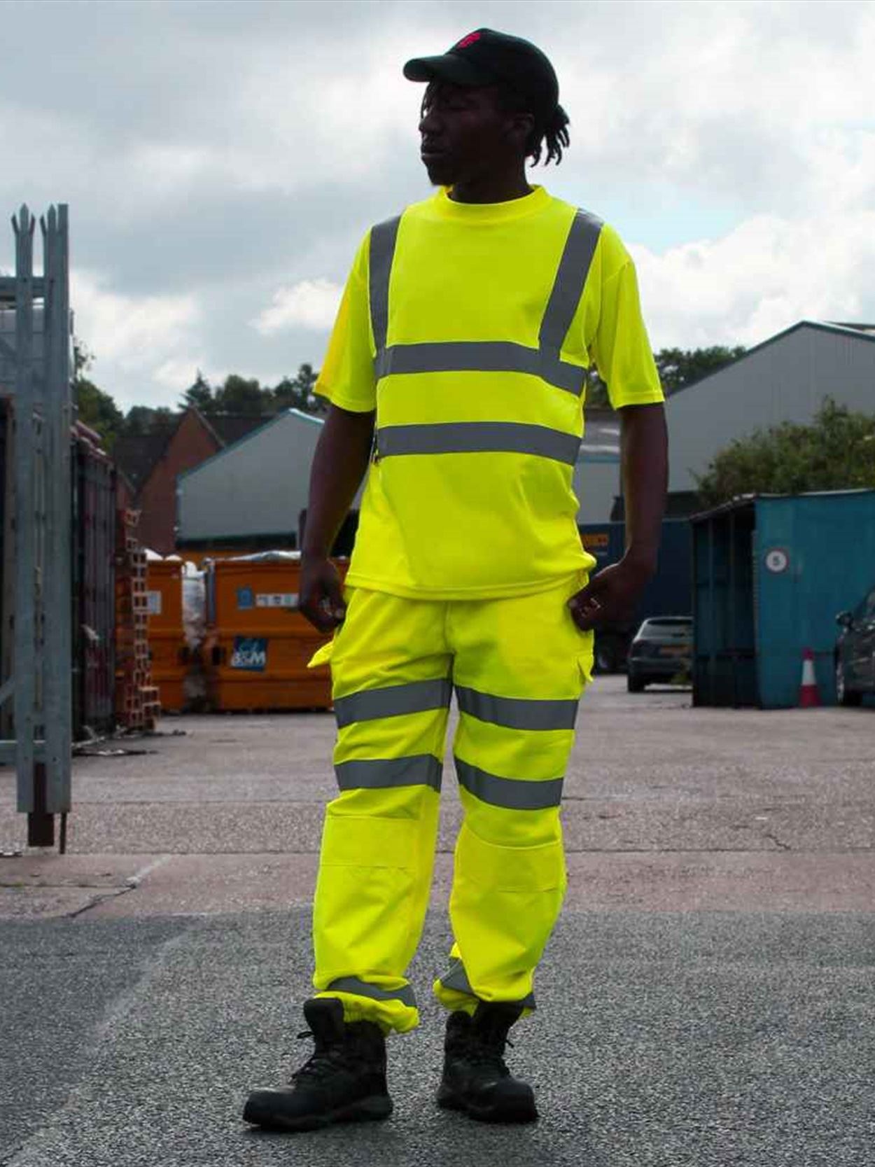 WR009 DWHV48 Warrior Hi-Vis T-Shirt Image 2