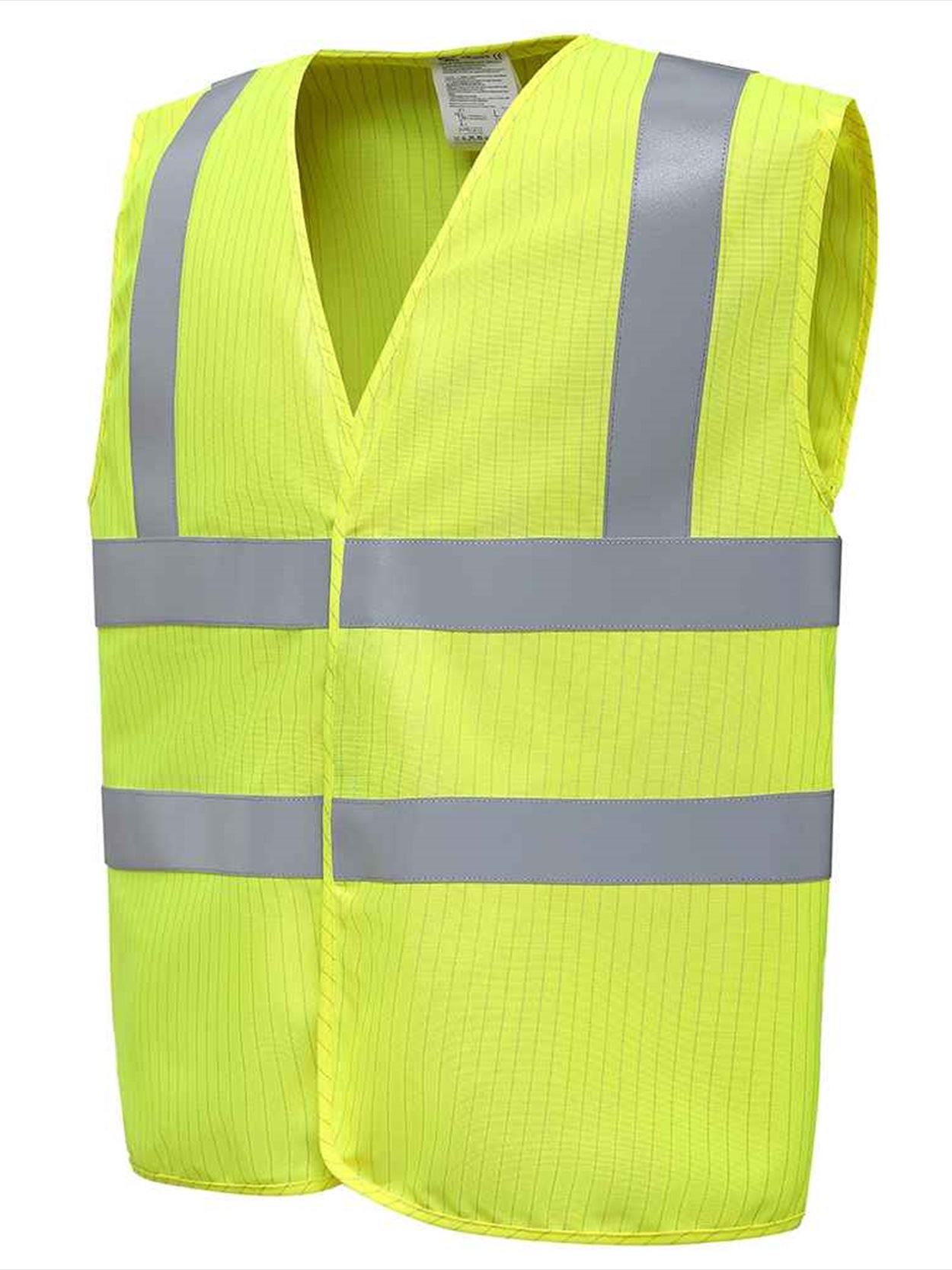 YK110 HVW100ASFR Yoko Hi-Vis Anti-Static Flame Retardant Waistcoat Image 3