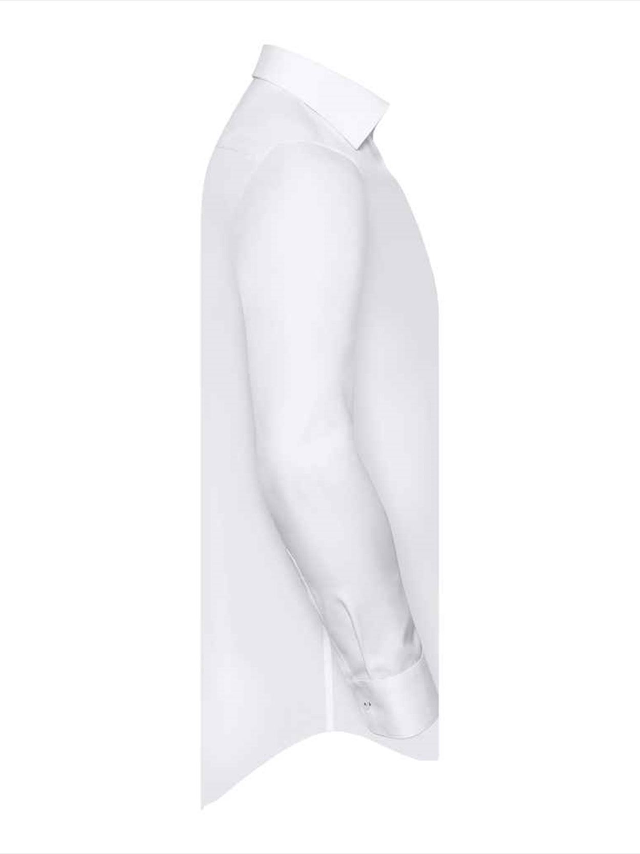 964M Russell Athletic Collection Long Sleeve Contrast Herringbone Shirt Image 4