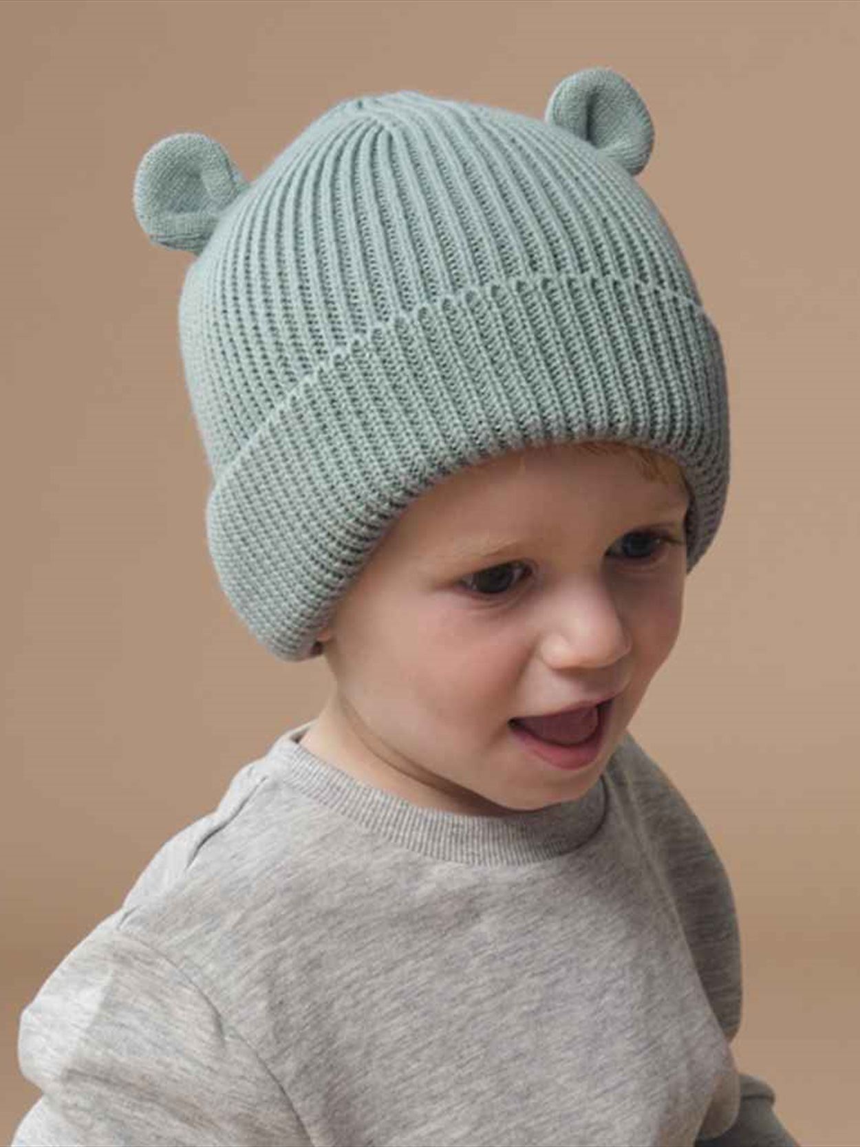 BB340A B340A Beechfield Organic Baby Bear Beanie Image 1