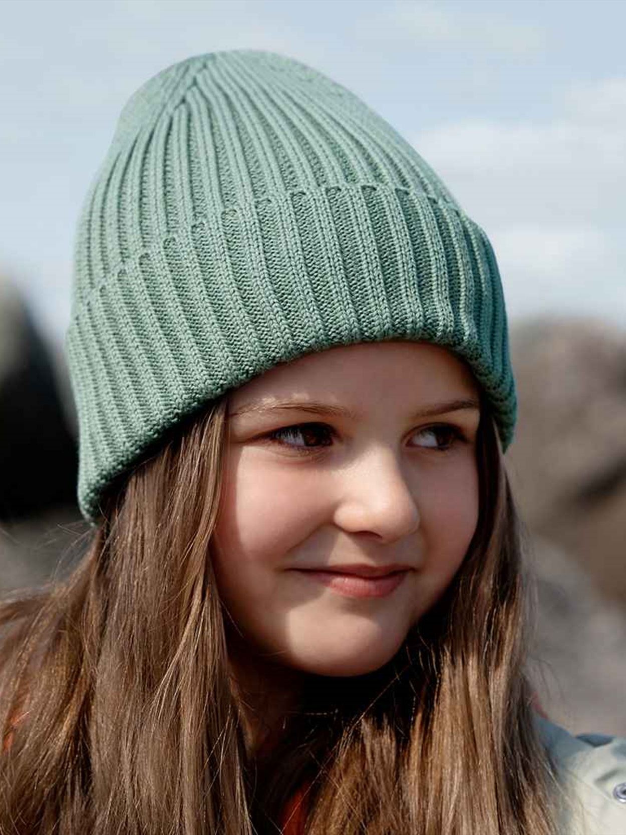 BB341B B341B Beechfield Kids Organic Cotton Beanie Image 1