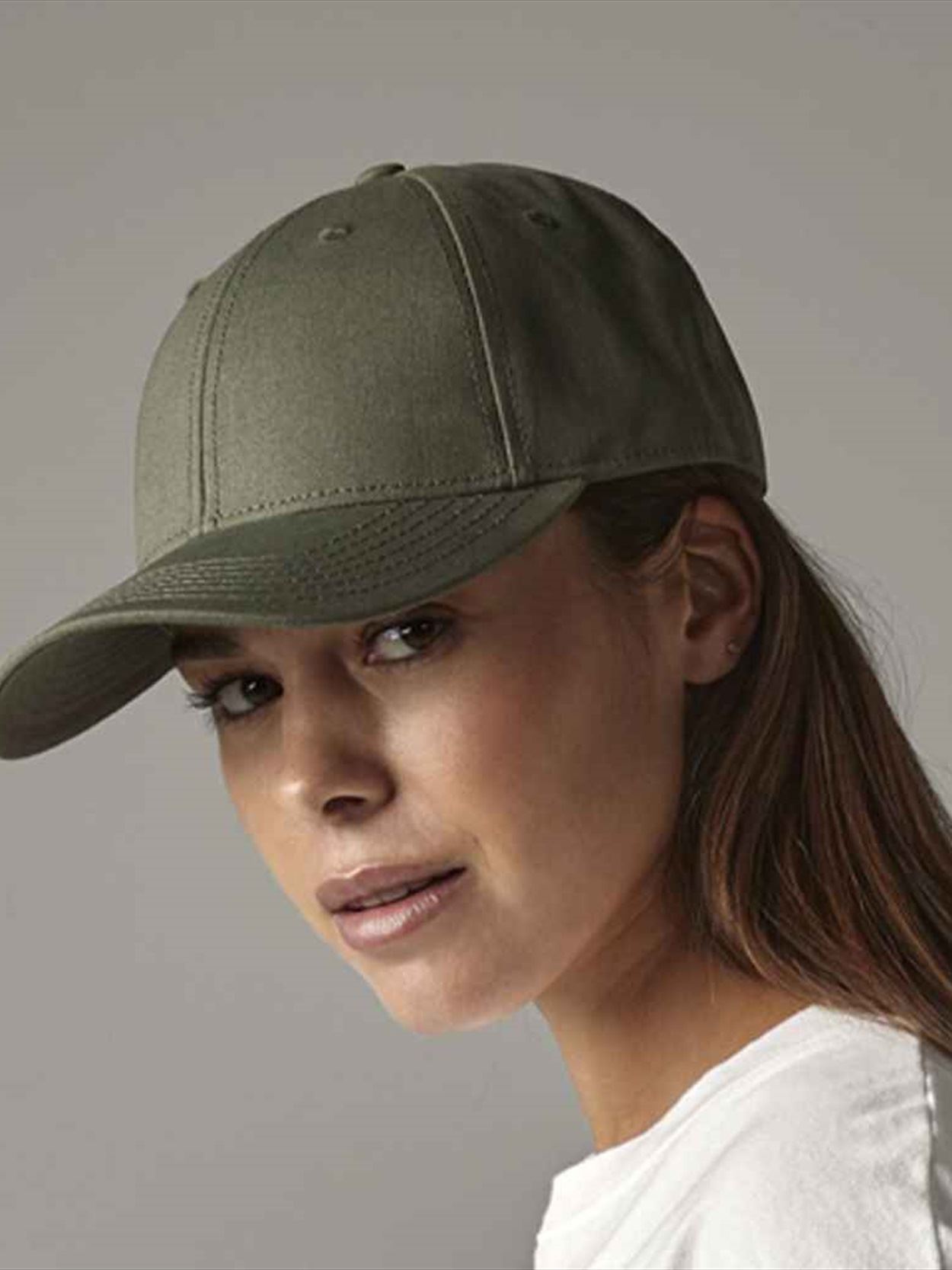 BB801 B801 Beechfield EarthAware® Organic Cotton Canvas 6 Panel Cap Image 1