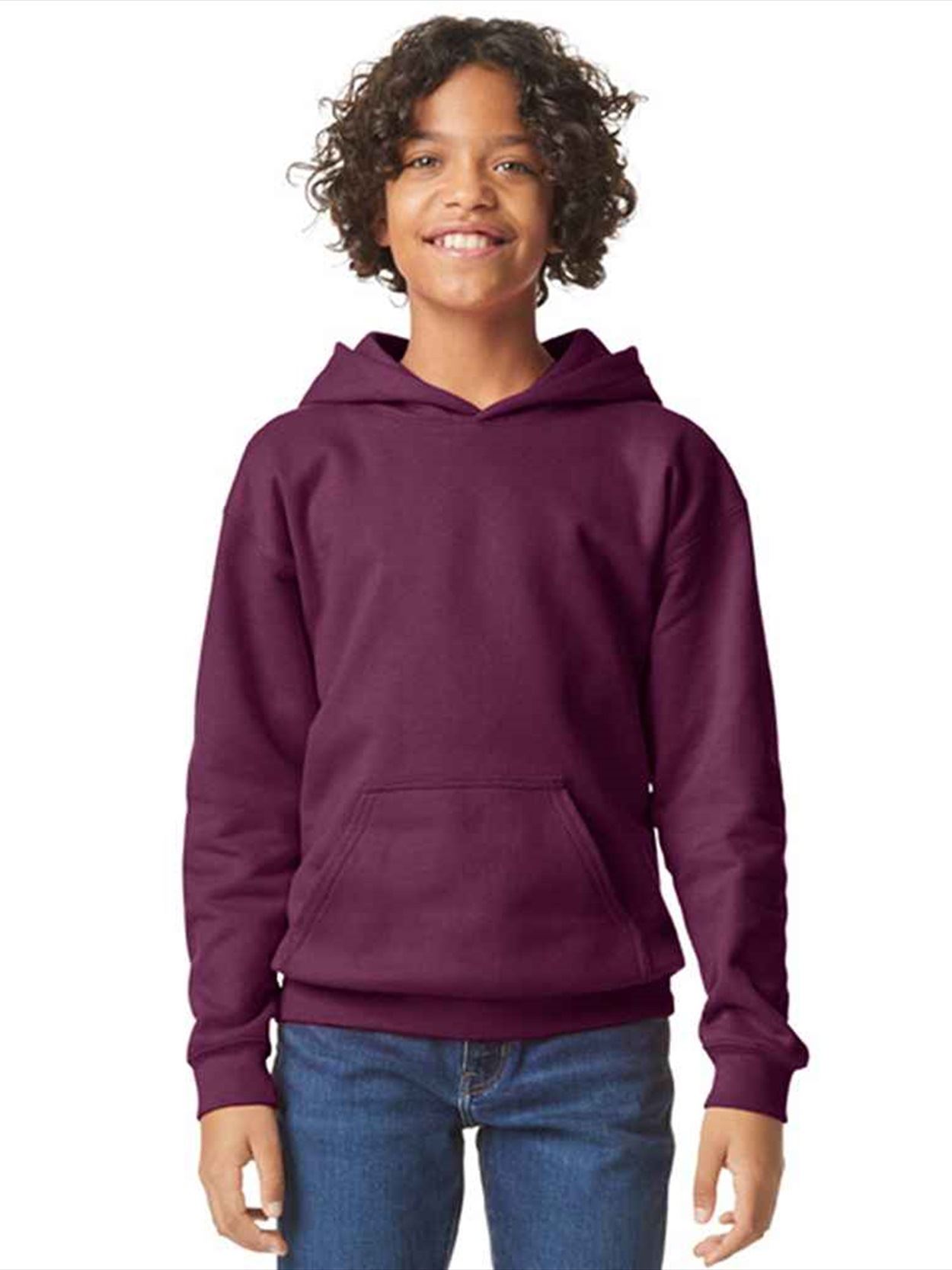 GD68B SF500B Gildan Kids SoftStyle® Midweight Hoodie Image 2
