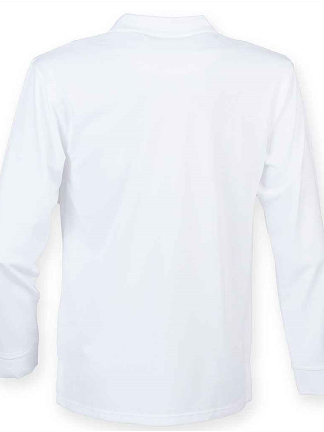 H478 Henbury Unisex Long Sleeve Coolplus® Piqué Polo Shirt Image 3