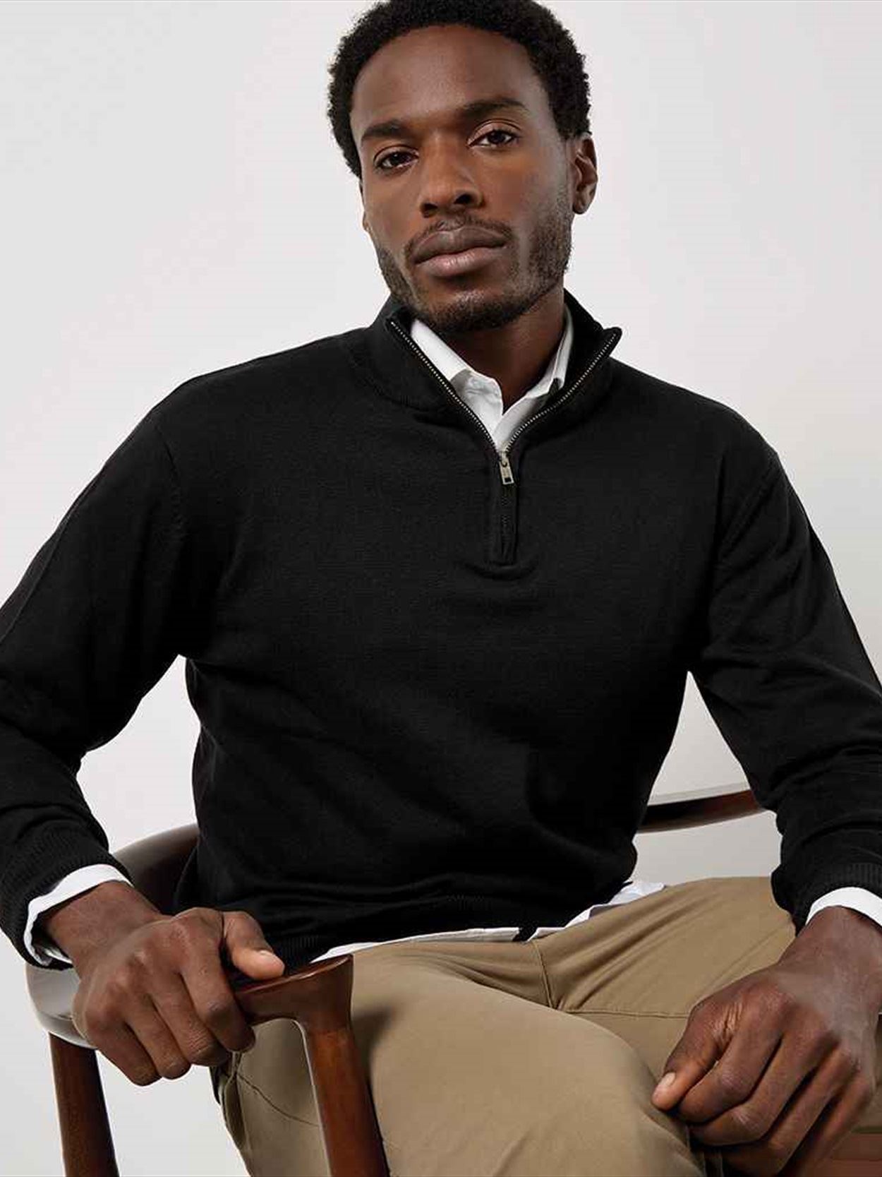 K254 KK254 Kustom Kit Regular Fit Arundel 1/4 Zip Sweater Image 1