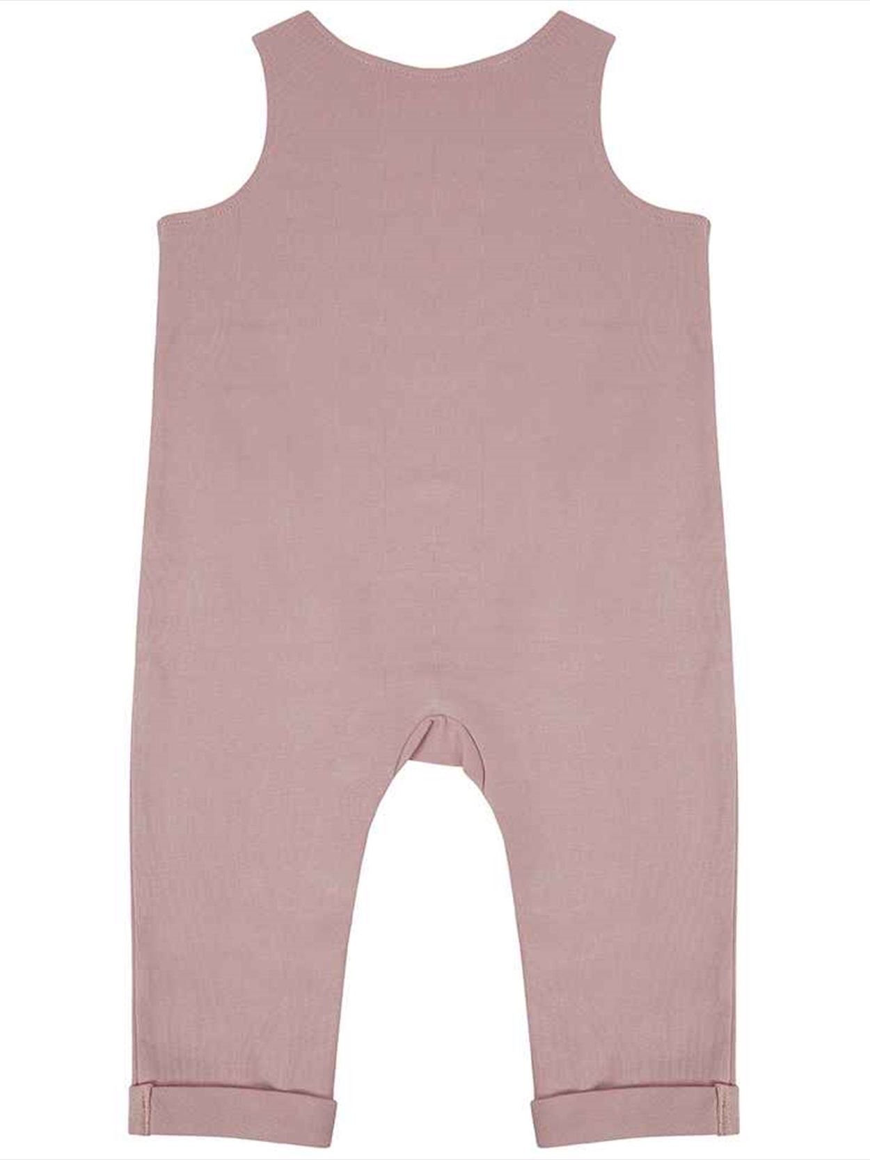 LW651 Larkwood Baby/Toddler Organic Cotton Dungarees Image 2