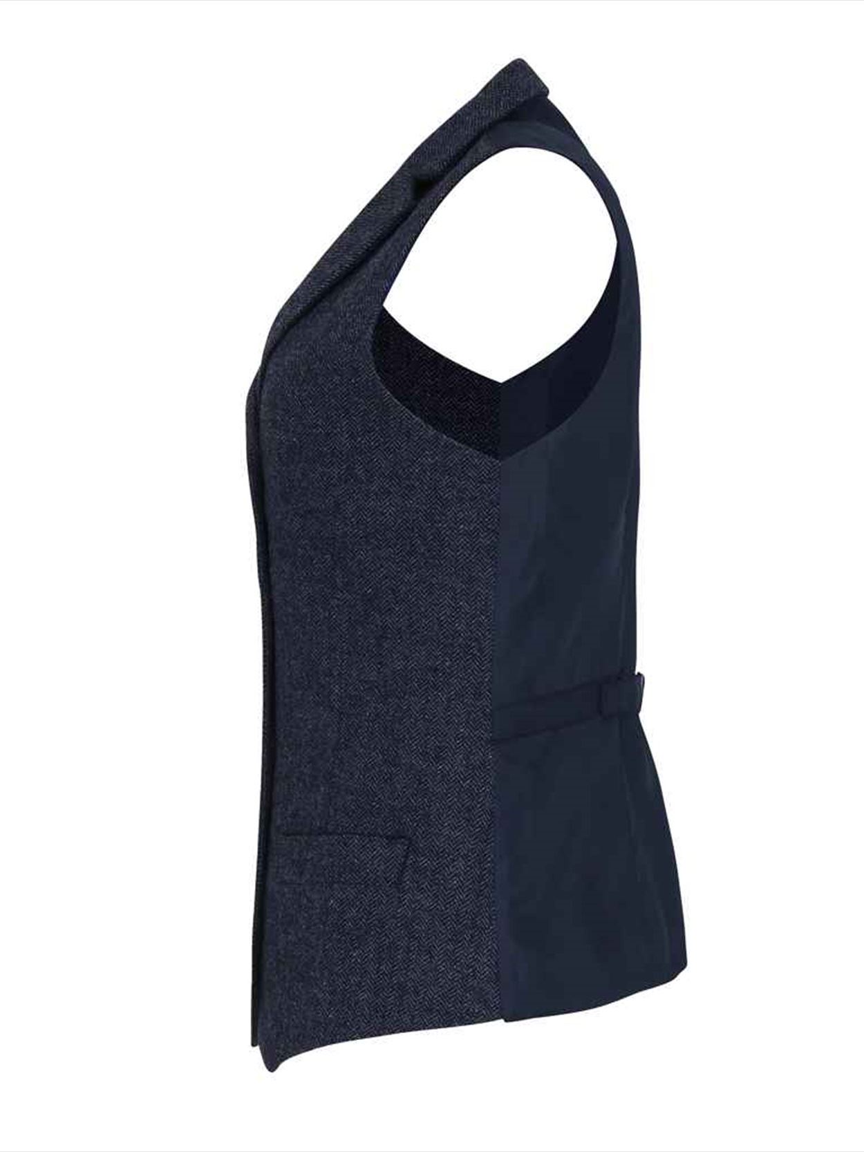 PR626 Premier Ladies Herringbone Waistcoat Image 3