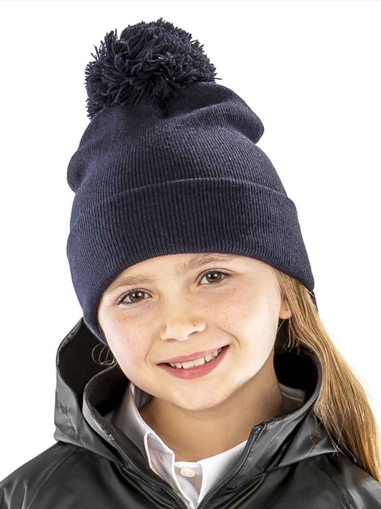 RC028B RC028J Result Core Kids Pom Pom Beanie Image 2