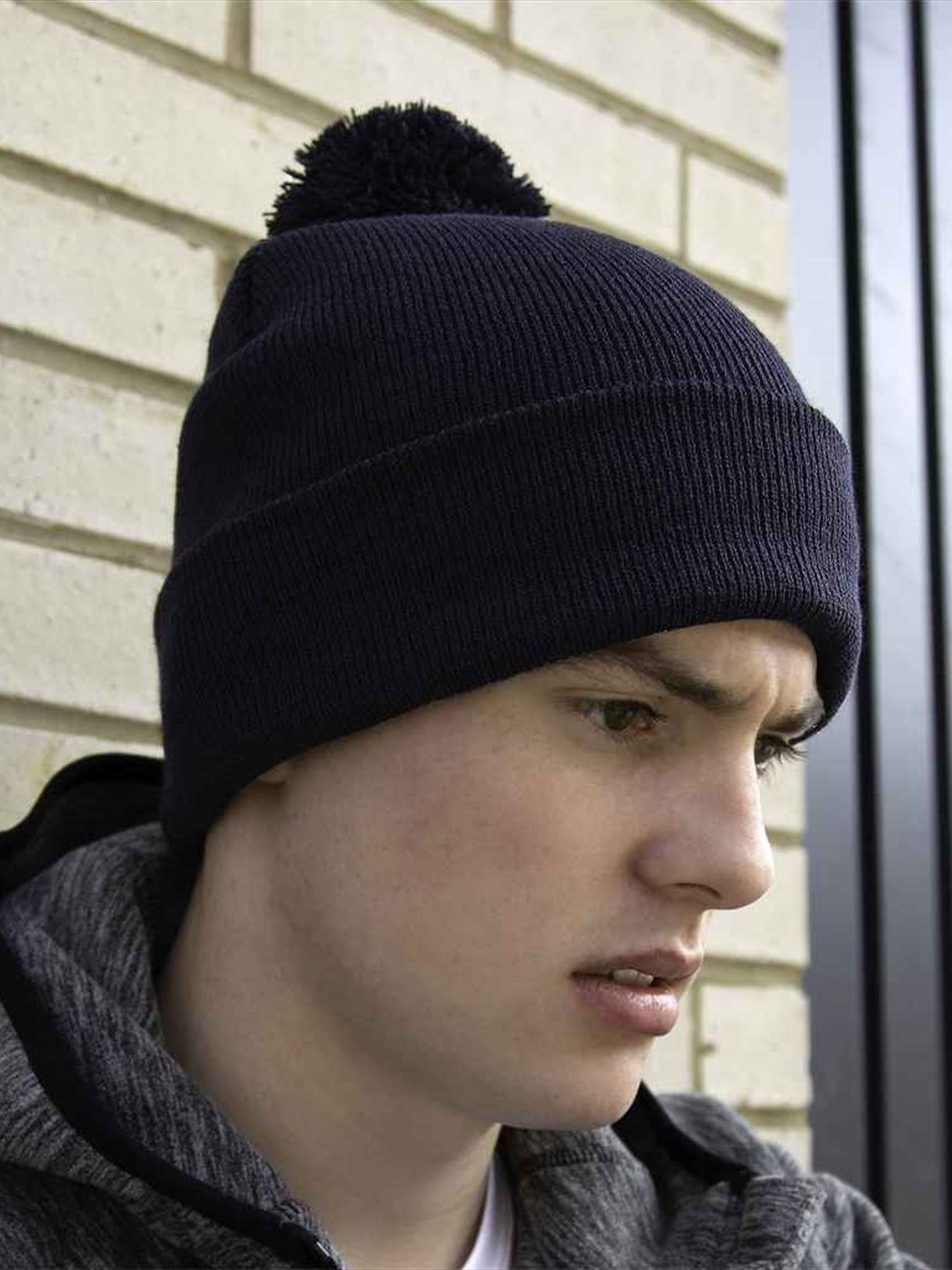 RC028X Result Core Pom Pom Beanie Image 1