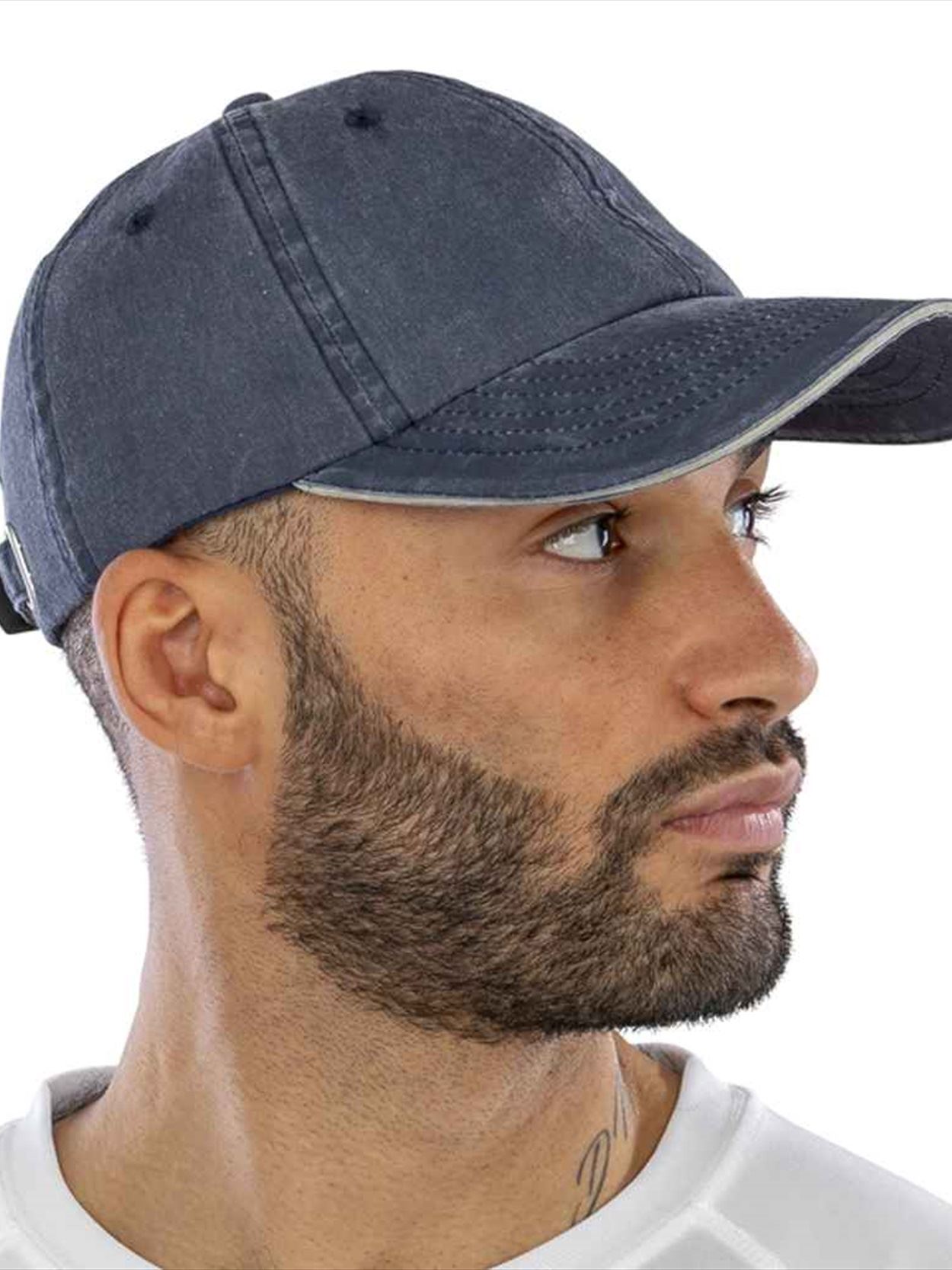 RC054X Result Washed Fine Line Cotton Cap Image 1