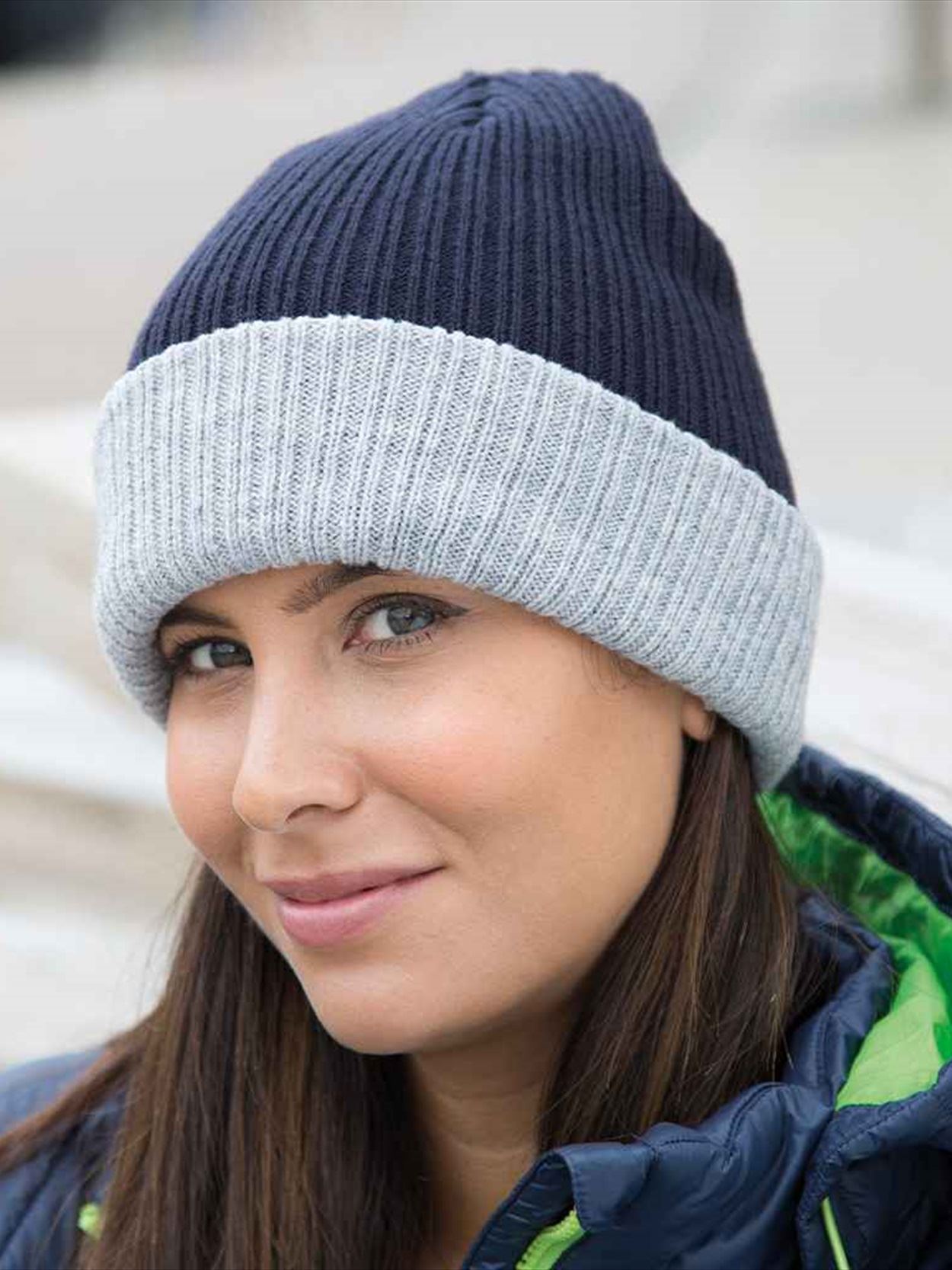 RC378X Result Double Layer Knitted Hat Image 2