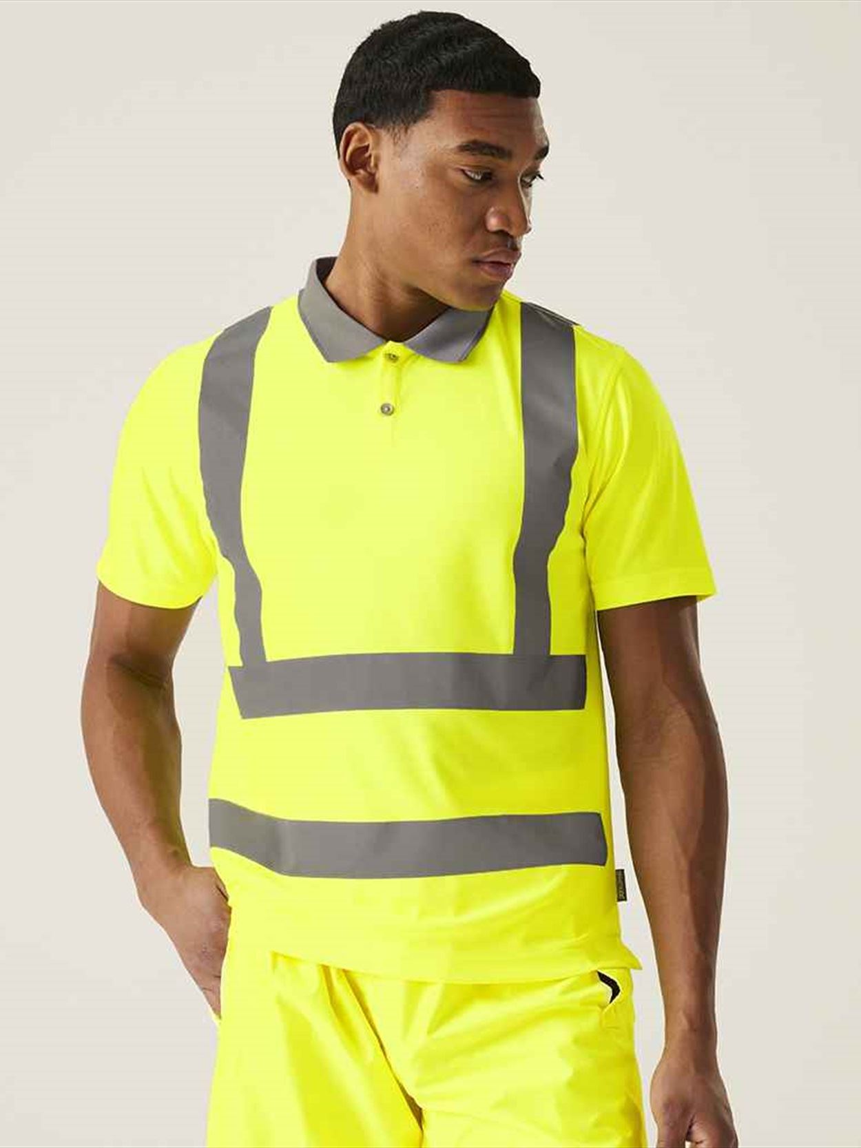 RG555 TRS271 Regatta High Visibility Pro Contract Polo Shirt Image 2