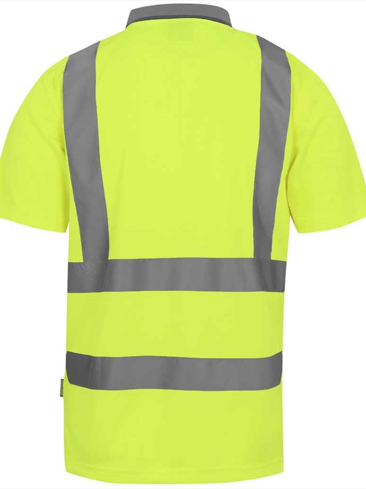 RG555 TRS271 Regatta High Visibility Pro Contract Polo Shirt Image 3