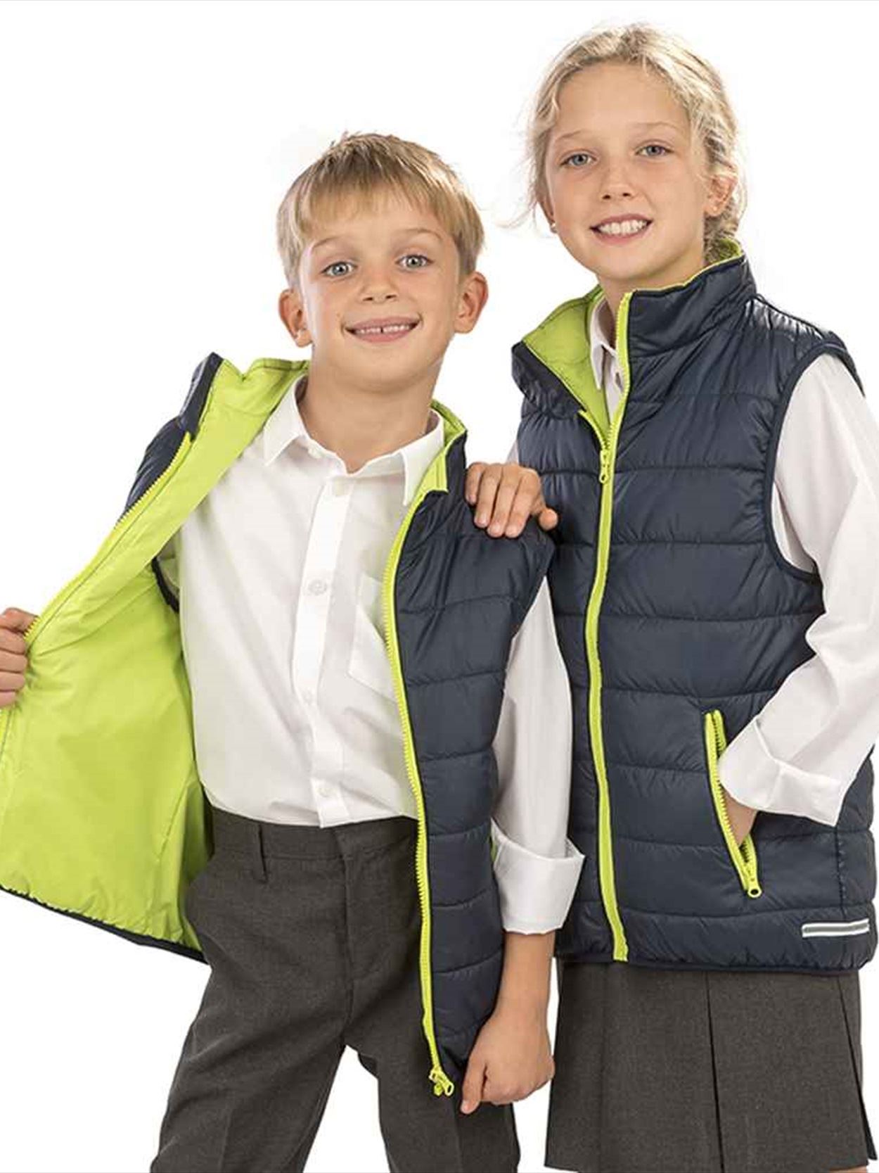RS234B R234J/Y Result Core Kids Padded Bodywarmer Image 1