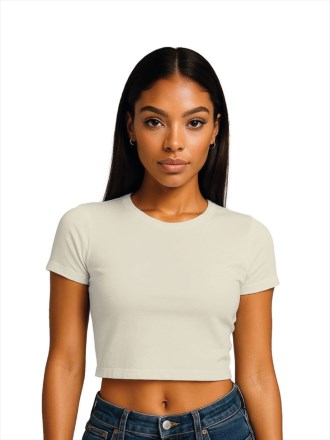 CRBT600L Cropped Baby Tee Ladies