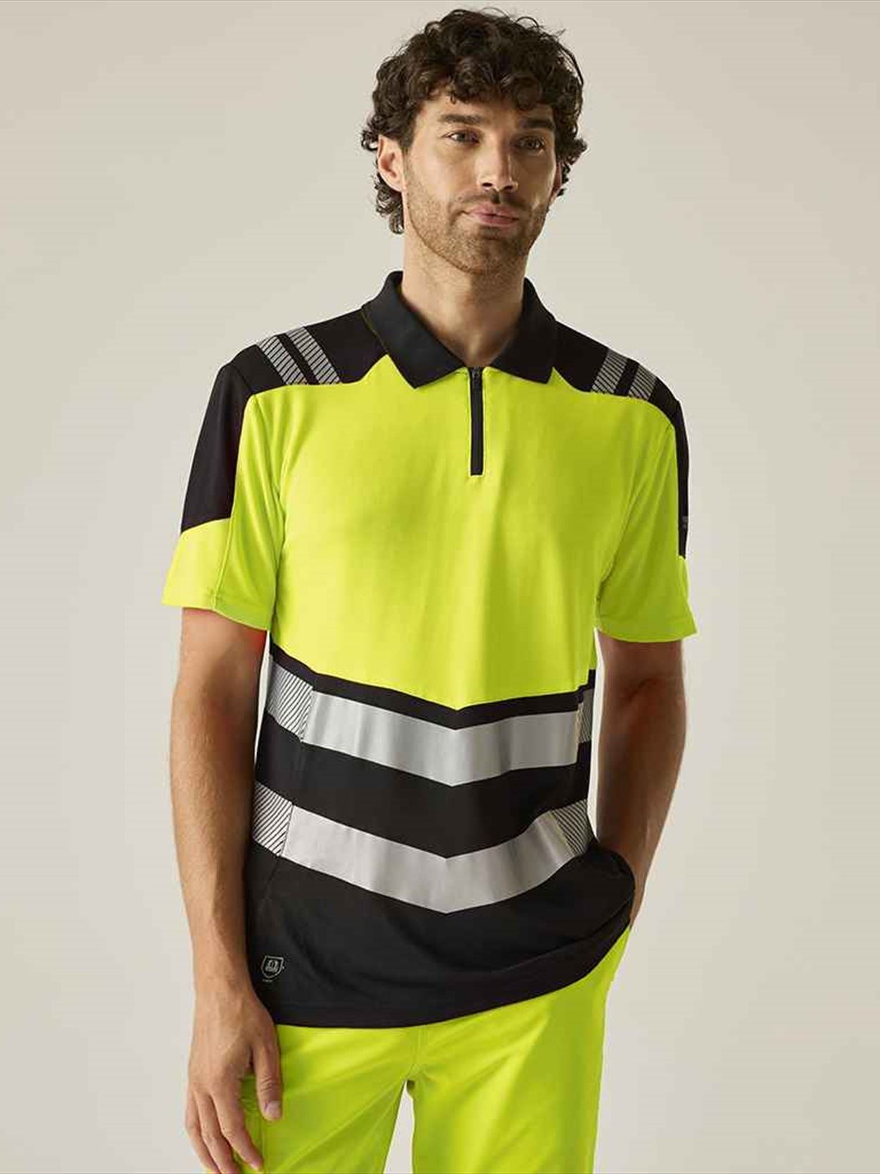 RG531 TRS281 Regatta High Visibility X-Pro Polo Shirt Image 2