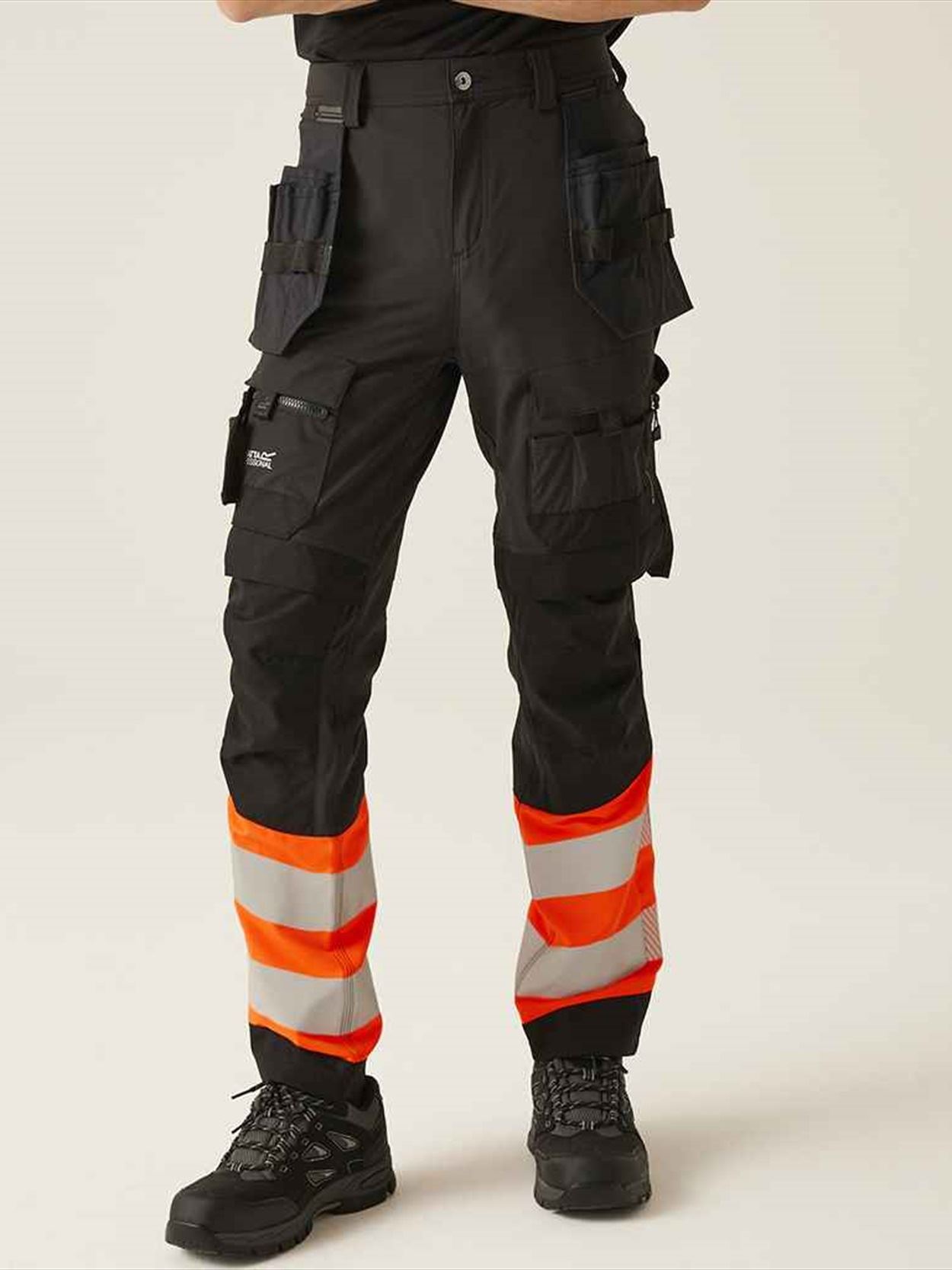 RG535 TRJ480 Regatta High Visibility X-Pro Stretch Holster Trousers Image 1