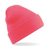 B45 Beanie Hat Fluorescent Pink colour image