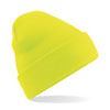 B45 Beanie Hat Fluorescent Yellow colour image