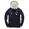 F15 Fleece Lined Zip Hoodie French Navy / Orchid White colour image