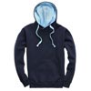 W73 Contrast Hoodie Navy / Powder Blue colour image