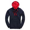 W73 Contrast Hoodie Navy / Red colour image