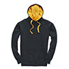W73 Contrast Hoodie Navy / Yellow colour image