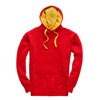 W73 Contrast Hoodie Red / Yellow colour image