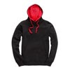 W73 Contrast Hoodie Black / Red colour image
