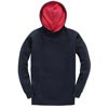 W73K Kids Contrast Hoodie Navy / Red colour image
