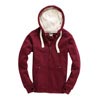 W81PF Ultra Premium Zip Hoodie Maroon / Orchid White colour image