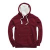 W89PF Ultra Premium Hoodie Maroon / Orchid White colour image
