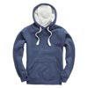 W89PF Ultra Premium Hoodie Melange Navy / Orchid White colour image