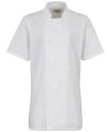 PR670 Women's Short Sleeve Chef's Jacket White colour image