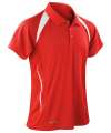 S177M Spiro Team Spirit Polo Red / White colour image