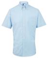 PR236 Signature Oxford Short Sleeve Shirt Light Blue colour image