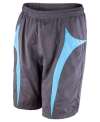 S184X Spiro Micro lite team shorts Grey / Aqua colour image