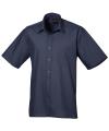 PR202 Short sleeve poplin shirt Navy colour image