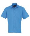 PR202 Short sleeve poplin shirt Sapphire colour image