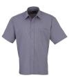 PR202 Short Sleeve Poplin Shirt Steel colour image