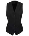 PR623 Women's lined polyester waistcoat Black colour image