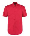 KK109 Corporate Oxford Shirt Short Sleeved Red colour image