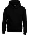 GD57B 18500B Heavy Blend™ Youth Hooded Sweatshirt Black colour image