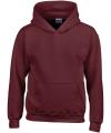 GD57B 18500B Heavy Blend™ Youth Hooded Sweatshirt Maroon colour image