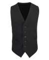 PR622 Lined Polyester Waistcoat Black colour image