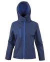 R230F Women's Core Tx Performance Hooded Softshell Jacket Navy / Royal colour image