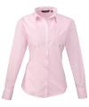PR300 Women's Poplin Long Sleeve Blouse Pink colour image