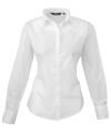 PR300 Women's Poplin Long Sleeve Blouse White colour image