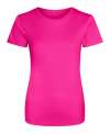 JC005 Ladies Sports T-Shirt hyper pink colour image